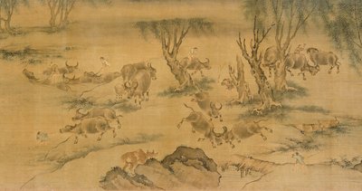 Water Buffaloes and Herd Boys by Chinese School